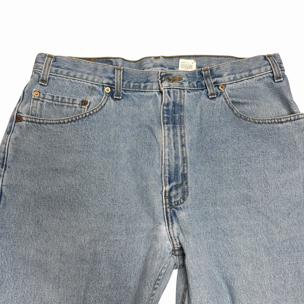 Levi's 505 Men's Jeans Made In Canada Batwings 36x32 Light Wash Straight Leg - Picture 5 of 16